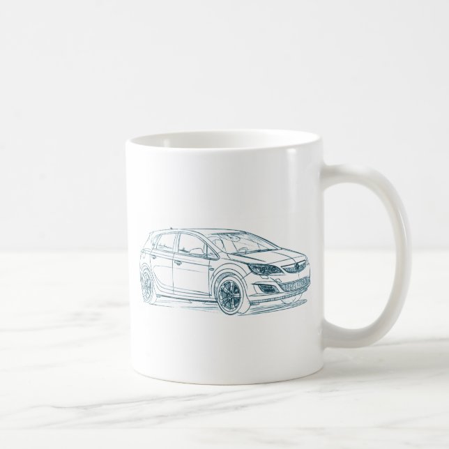 Taza De Café Opel Astra 2010 (Derecha)
