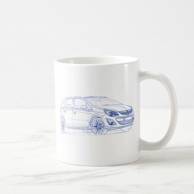 Taza De Café Opel Corsa 2011 (Derecha)