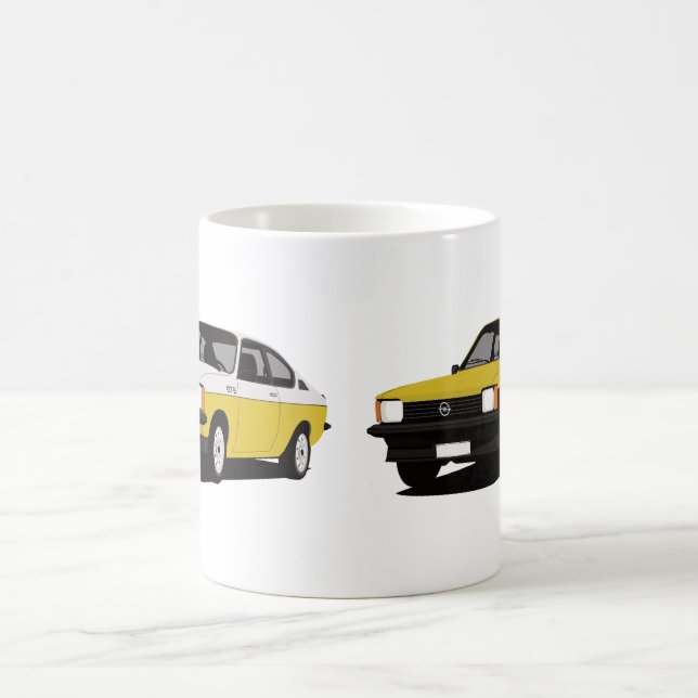 Taza De Café Opel Kadett GT/E Coupé - dos imágenes (Centro)