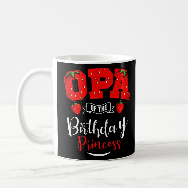 Taza De Café Ópera De La Princesa De Cumpleaños Temática Fresa  (Izquierda)