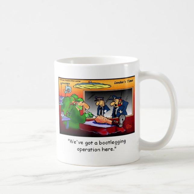 Taza De Café Operación Bootleg Funny Personalizados Tees & Gift (Derecha)