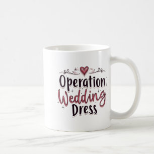 Taza De Café Operación vestido de novia divertida novia despedi