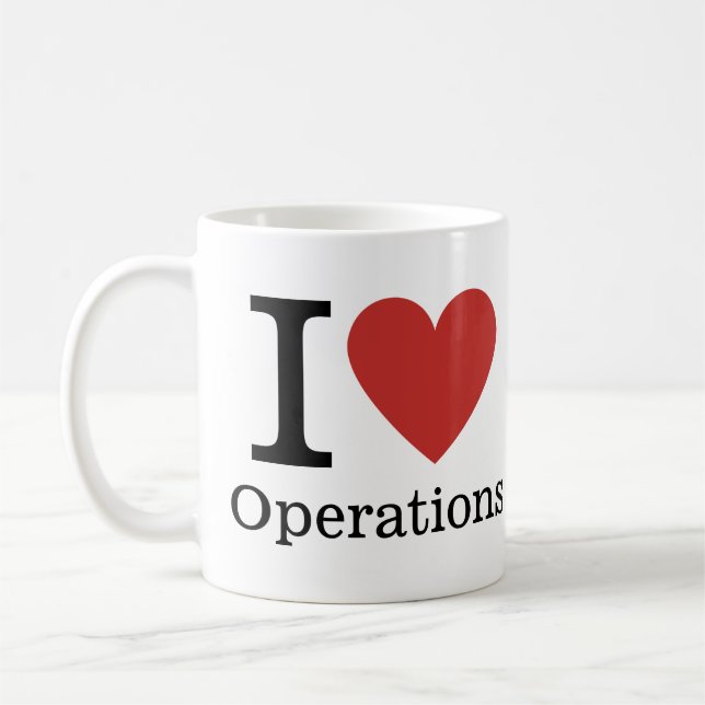 Taza De Café ❤️ Operaciones de Amor - Departamento de Operacion (Izquierda)