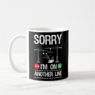 Taza De Café Operador de construcción Operador de grúa Equipo p