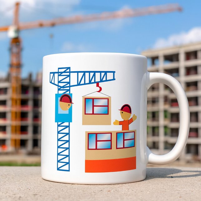 Taza De Café Operador De Crane Y Trabajador De Construcción (Subido por el creador)
