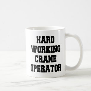 Taza De Café Operador de Grúa Trabajador
