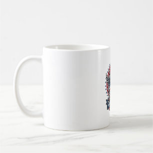 Taza De Café Operador de Libertad Patriótica Silueta Militar In