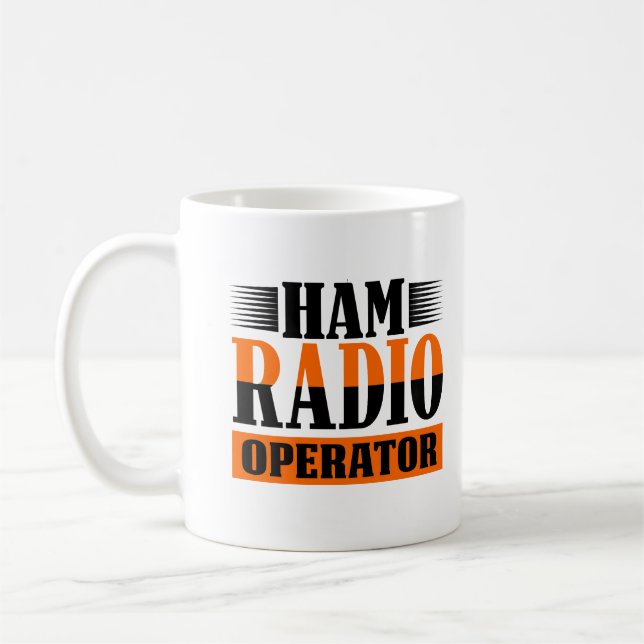 Taza De Café Operador de radio Ham Amateur (Izquierda)