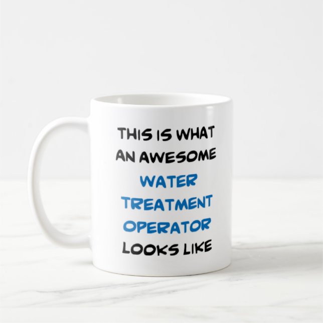 Taza De Café operador de tratamiento de agua, increíble (Izquierda)