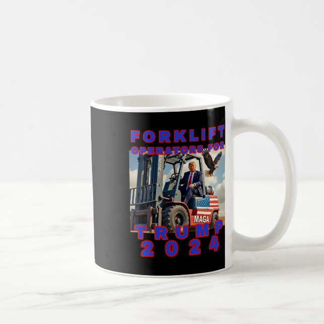 Taza De Café Operadores de montacargas para Trump (Derecha)