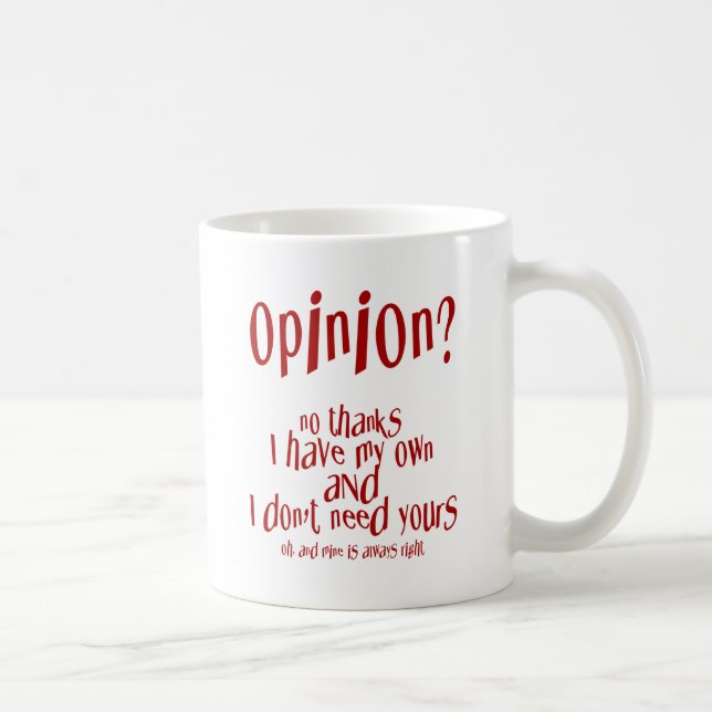 Taza De Café Opinión (Derecha)