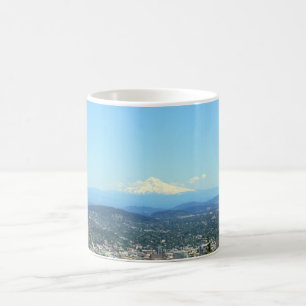 Taza De Café Opinión de la ciudad de Portland, Oregon, fondo d