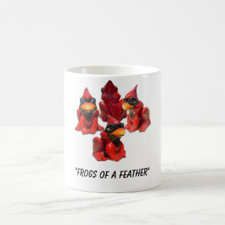 Taza De Café Opinión de la rana…., "ranas de una pluma "