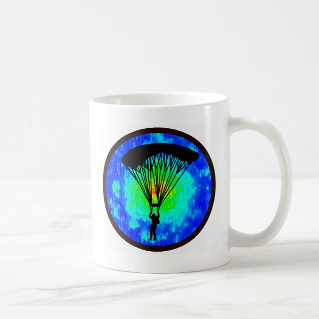 TAZA DE CAFÉ OPINIÓN DE LA TIERRA DE SKYDIVING (Derecha)