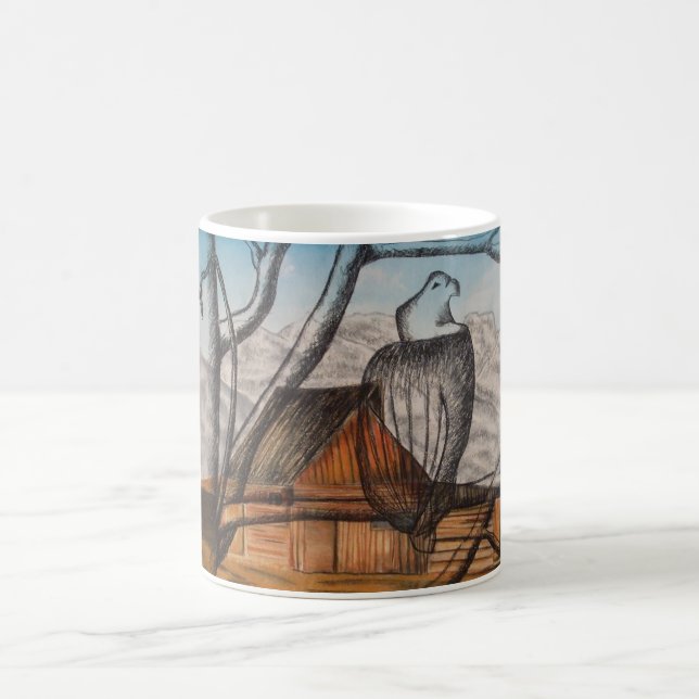 Taza De Café Opinión de ojo de pájaros (Centro)
