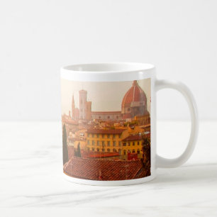 Taza De Café Opinión hermosa del verano de Florencia
