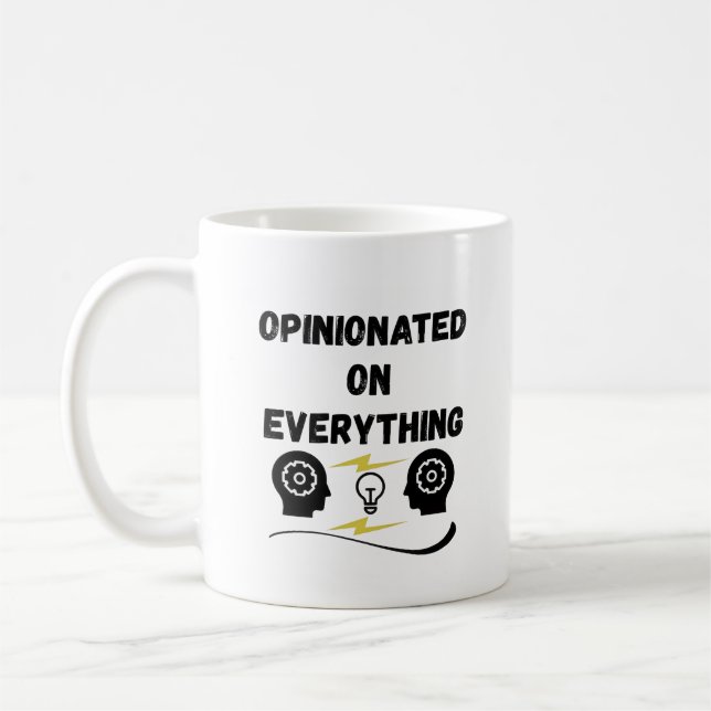 Taza De Café Opinionado Sobre Todo (Izquierda)