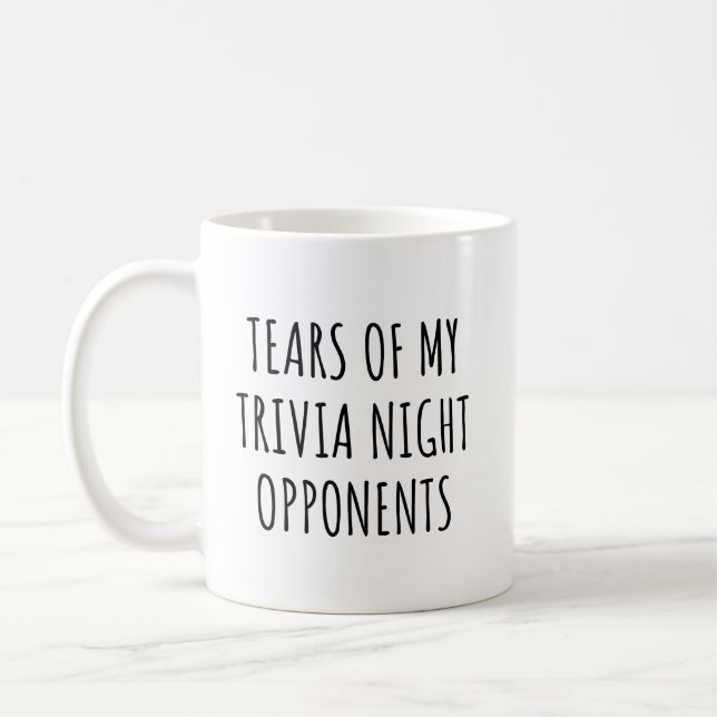 Taza De Café Oponentes Divertidos de Trivia (Izquierda)