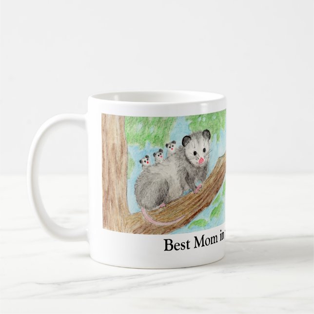 Taza De Café Opossum Mom (Izquierda)