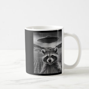 Taza De Café Opossum Selfie Con Alien Ufo Funny Possum Regalos