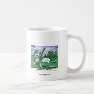 Taza De Café OPossums jugando con café Personalizado muerto
