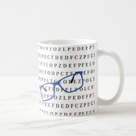 Taza De Café Óptico Examen de Vista y Gafas