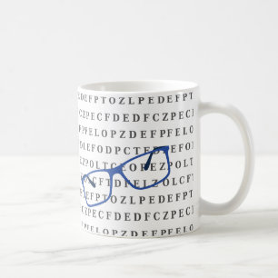 Taza De Café Óptico Examen de Vista y Gafas