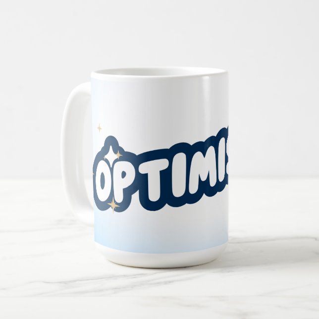 Taza de café optimista (Anverso izquierdo)