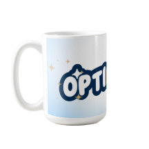 Taza de café optimista