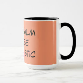 Taza de café optimista de la cita