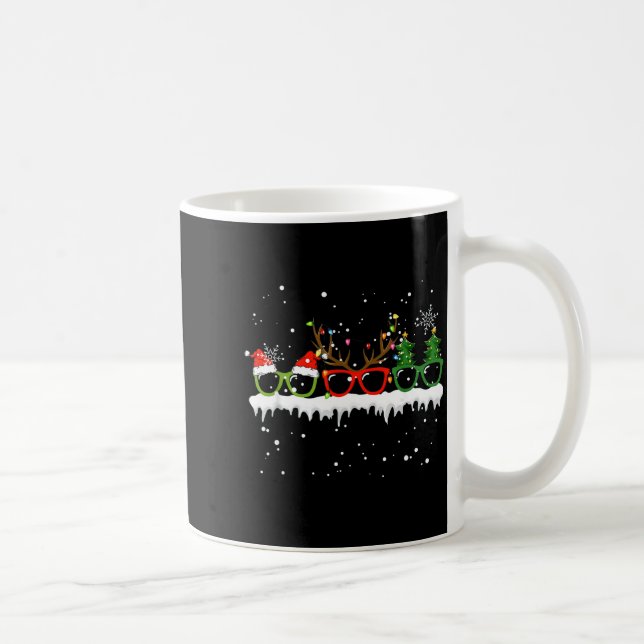 Taza De Café Optometrist Christmas Tree Gles Costume Santa Opto (Derecha)