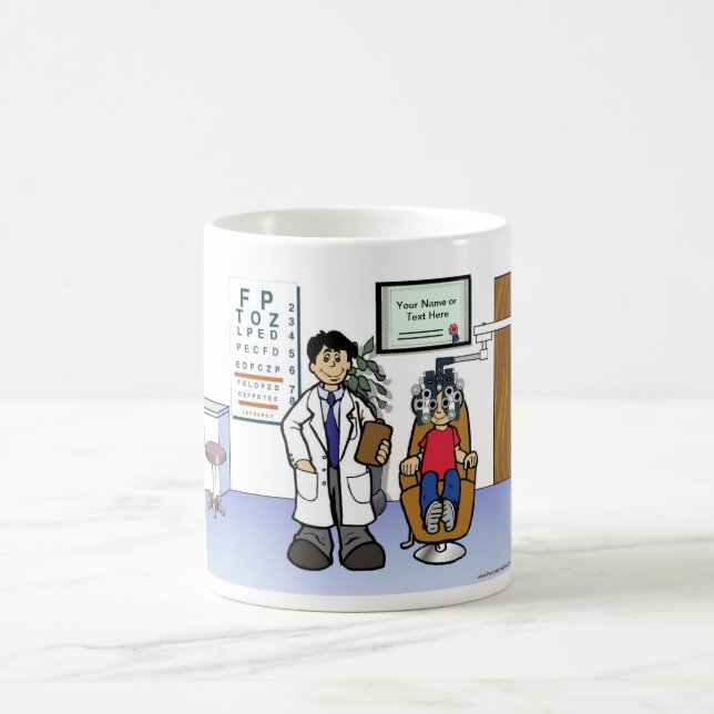 Taza De Café Optometrista - Personalizado masculino por Printed (Centro)