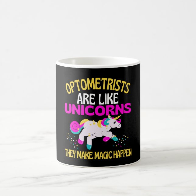 Taza De Café Optometrista Unicornio , Optometría Magnética Unic (Centro)