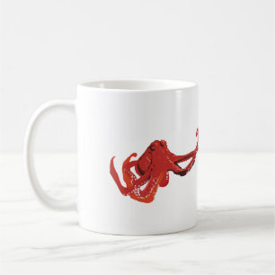Taza De Café Opulpo rojo