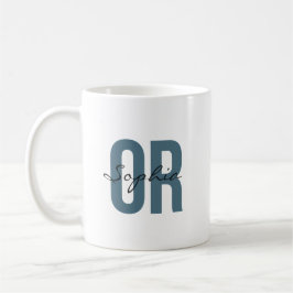 Taza De Café OR Nurse Personalized Name Bold Typogrphy
