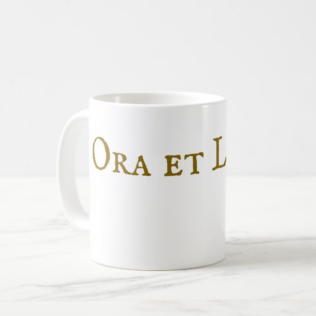 Taza De Café Ora et Labora Coffee Mug (Anverso izquierdo)