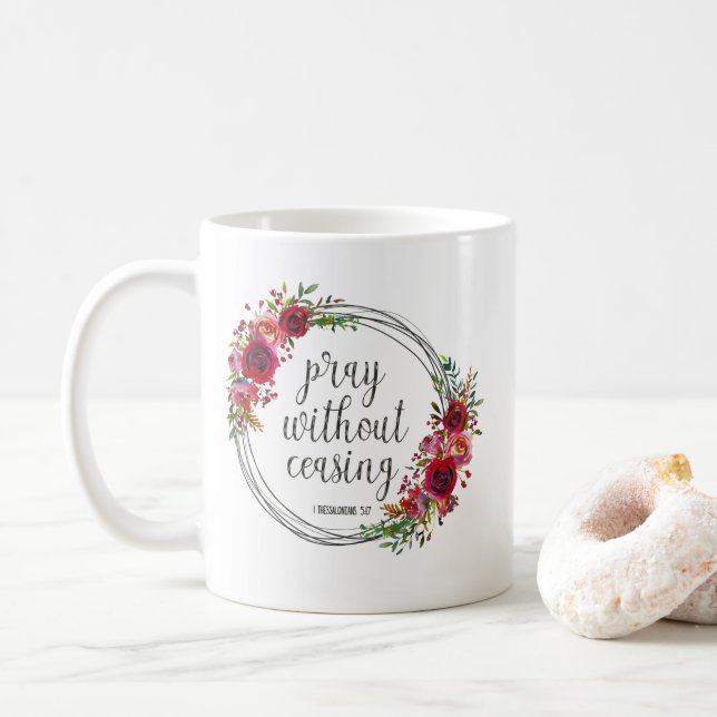 Taza De Café Ora Sin Cesar (Con donut)