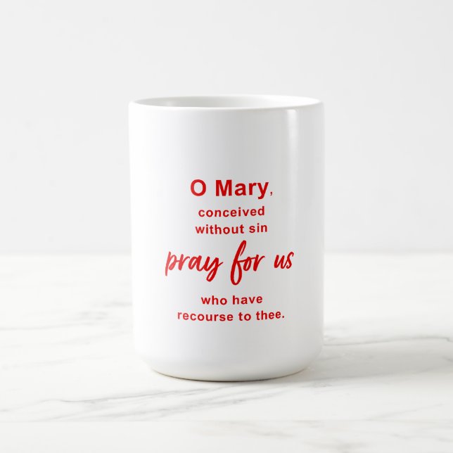 Taza De Café Oración a María (Centro)