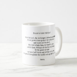 Taza De Café Oración a San Michael Mug