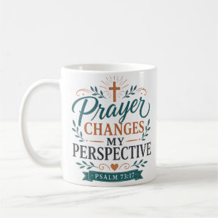 Taza De Café Oración Cambia Mi Perspectiva Cita Cristiana