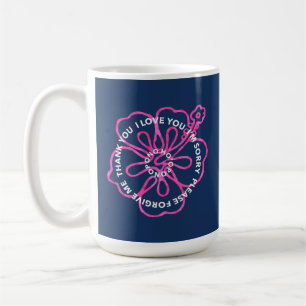 Taza De Café oración de Ho'oponopono pono AMOR LO SORRY PERDONA