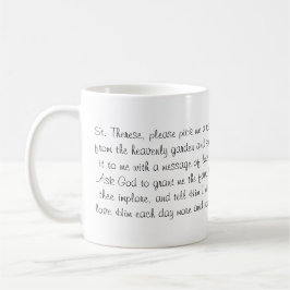 Taza De Café Oración de Novena Religiosa Católica Santa Teresa