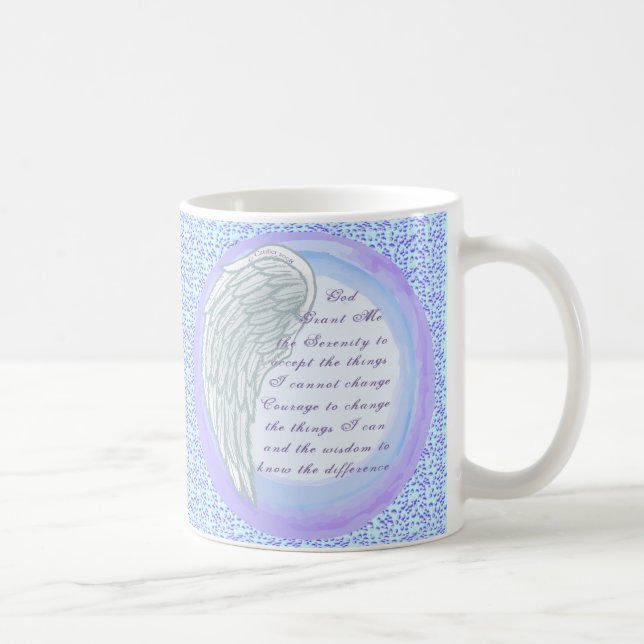 Taza De Café Oración de serenidad cristiana (Derecha)