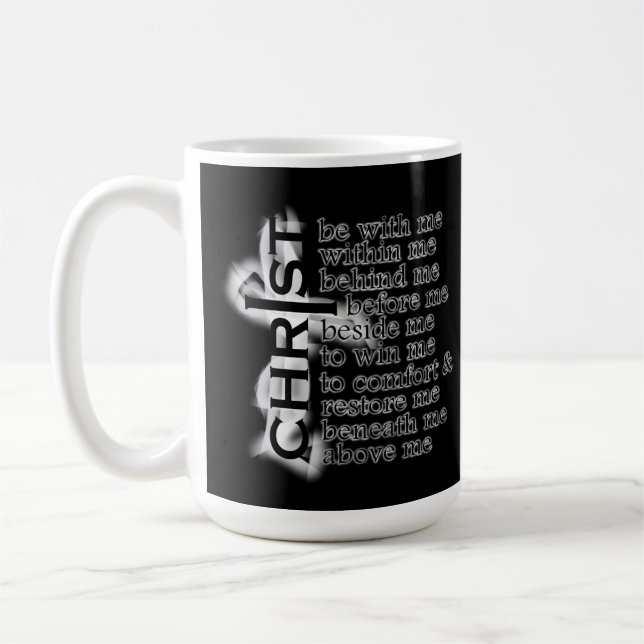 Taza De Café Oración de St Patrick Breastplate (Izquierda)
