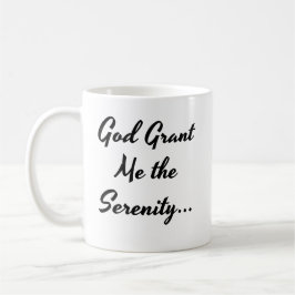 Taza De Café Oración "Dios me conceda la serenidad"