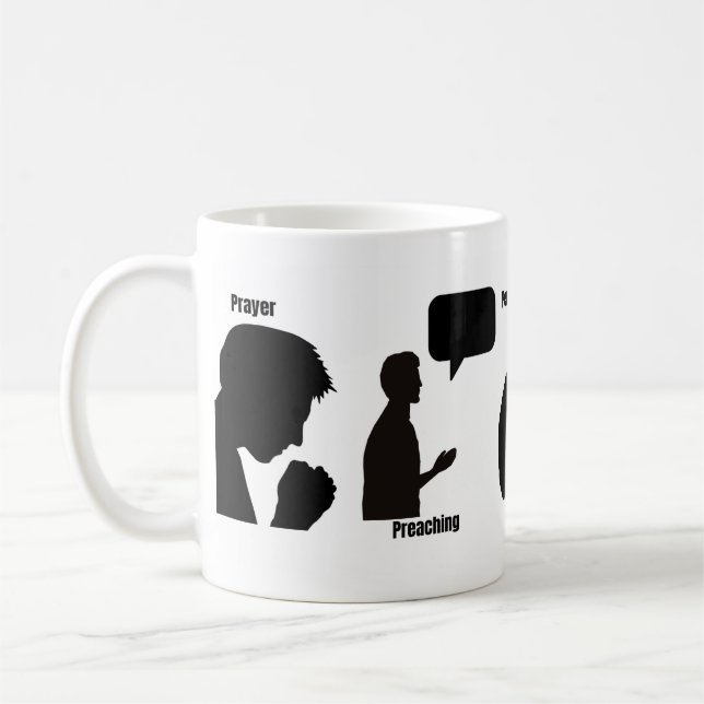 Taza De Café Oración JW, predicación y análisis personal (Izquierda)