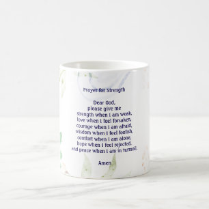 Taza De Café Oración personalizable para fuerza colorido