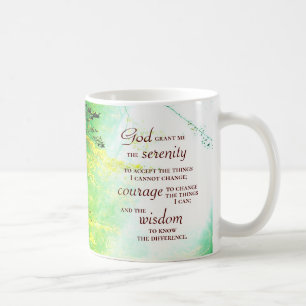 Taza De Café Oración por la serenidad, bosque