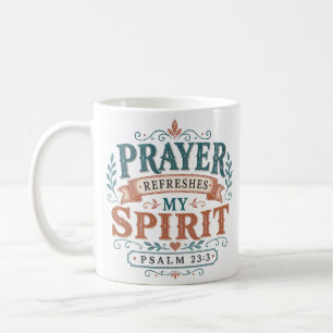 Taza De Café Oración Refresca Mi Espíritu Cita Cristiana