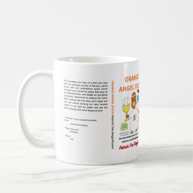 Taza De Café ORANGE ANGEL DUCK Classic Mug, 11 oz (Izquierda)
